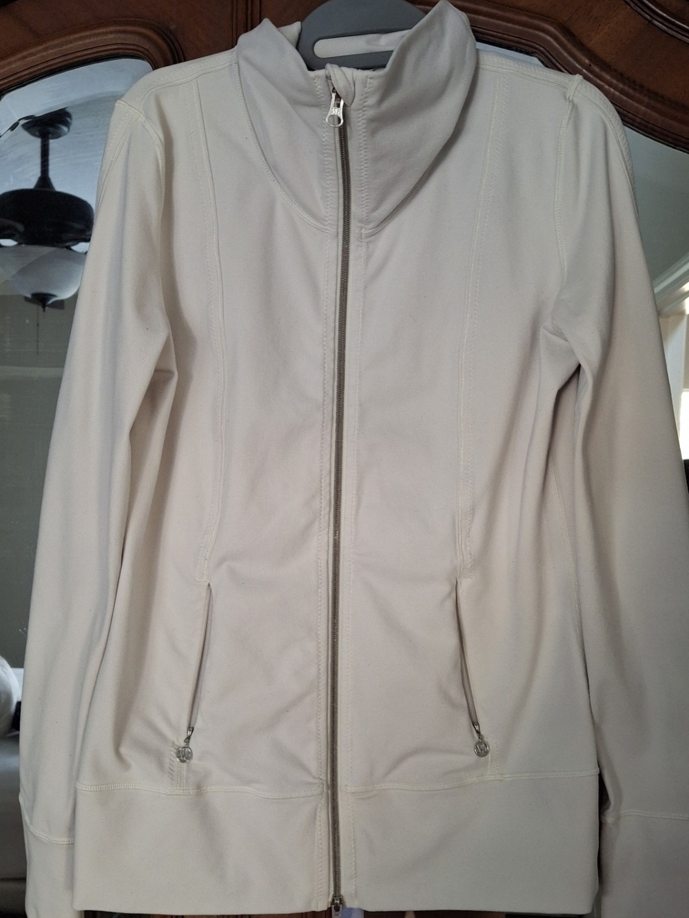 lululemon athletica Cream Full-Zip Utility Jacket